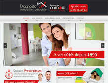 Tablet Screenshot of diagnosticimmobilier-grenoble.com